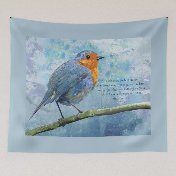 Item preview, Matthew 6 26 Christian Bird Bible Verse Art 2 designed and sold by Sharon Cummings Art.