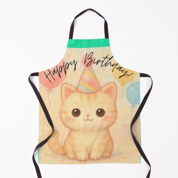 Item preview, Happy Birthday Cute Kawaii Cat designed and sold by Innova_Creations.