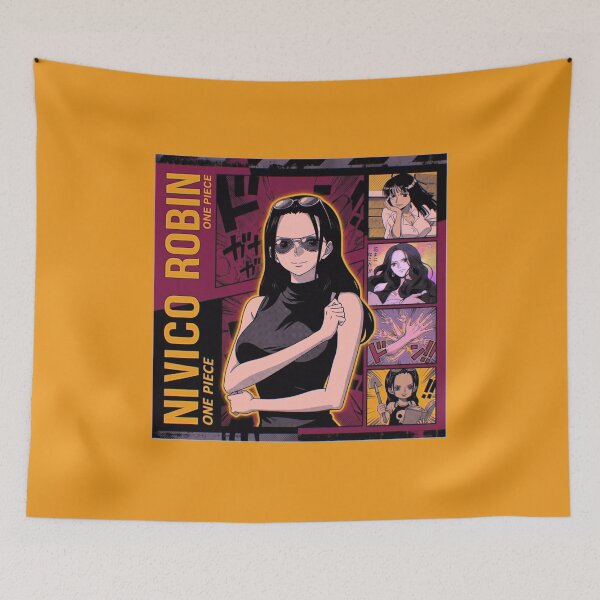 Item preview, Nico Robin retro comic poster design designed and sold by Moonshroomarts.