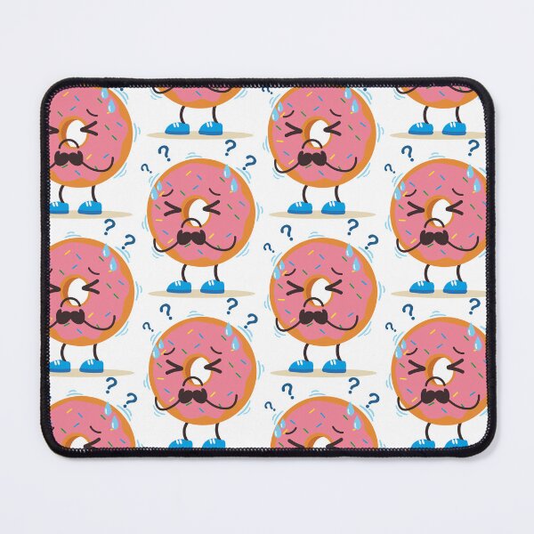 Item preview, Funny Donut Confused Stressed Cartoon designed and sold by BetweenForms.