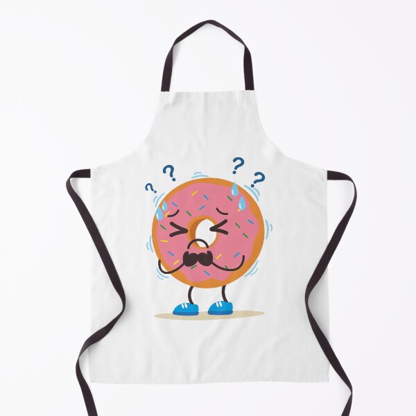 Item preview, Funny Donut  Confused Stressed Cartoon  designed and sold by BetweenForms.