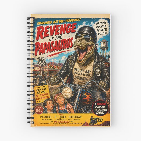 Item preview, Papasaurus Retro Movie Poster for Fathers Day designed and sold by PetsArt.