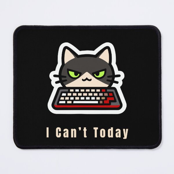 Item preview, Anxiety Cycle Cats – I Can’t Today Burnout Work From Home Cat designed and sold by ContigoART.