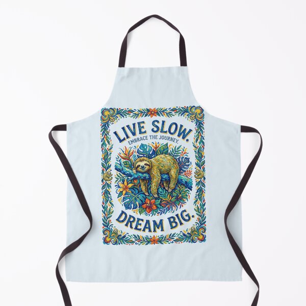 Item preview, Live Slow Dream Big Vintage Sloth designed and sold by TeeARTHY.