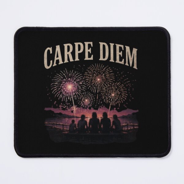 Item preview, Carpe Diem Fireworks Retro Sunset Design designed and sold by MS-DesignArt.