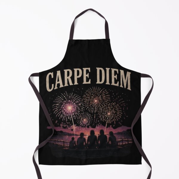 Item preview, Carpe Diem Fireworks Retro Sunset Design designed and sold by MS-DesignArt.