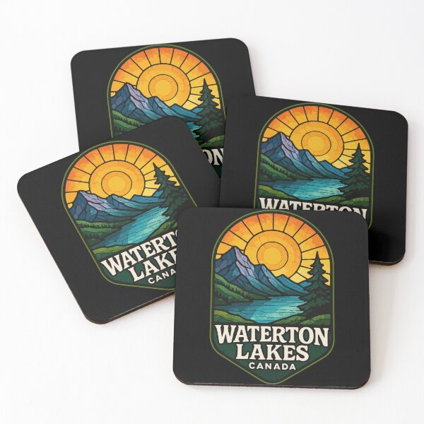 Item preview, Waterton Lakes National Park Stained Glass Travel designed and sold by TomFrontierArt.
