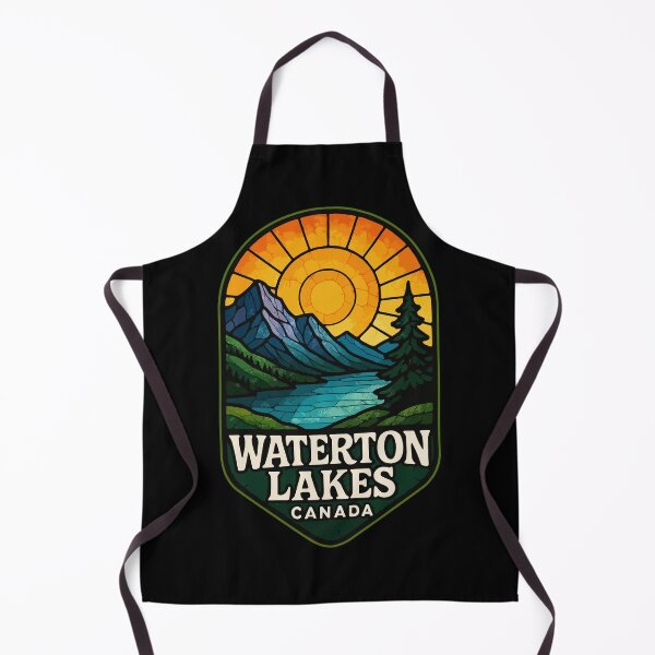 Item preview, Waterton Lakes National Park Stained Glass Travel designed and sold by TomFrontierArt.