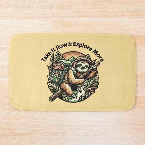 Item preview, Take It Slow Explore More Hiking Sloth Adventure Design designed and sold by Sachie's Studio.