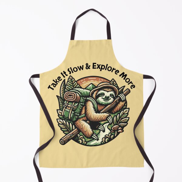 Item preview, Take It Slow Explore More Hiking Sloth Adventure Design designed and sold by Sachie's Studio.