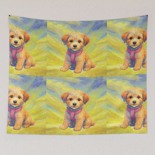 Item preview, Doodle JoJo in sunrise painting designed and sold by Doodles Down South.