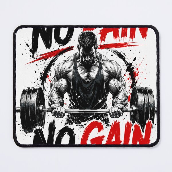 Item preview, No Pain No Gain – Hardcore Gym Motivation Design designed and sold by Pecata.