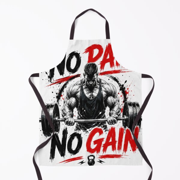 Item preview, No Pain No Gain – Hardcore Gym Motivation Design designed and sold by Pecata.