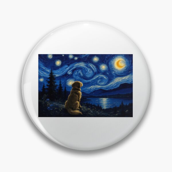 Item preview, Starry Night with Dog designed and sold by LewpyG.