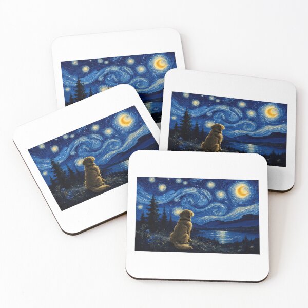 Item preview, Starry Night with Dog designed and sold by LewpyG.