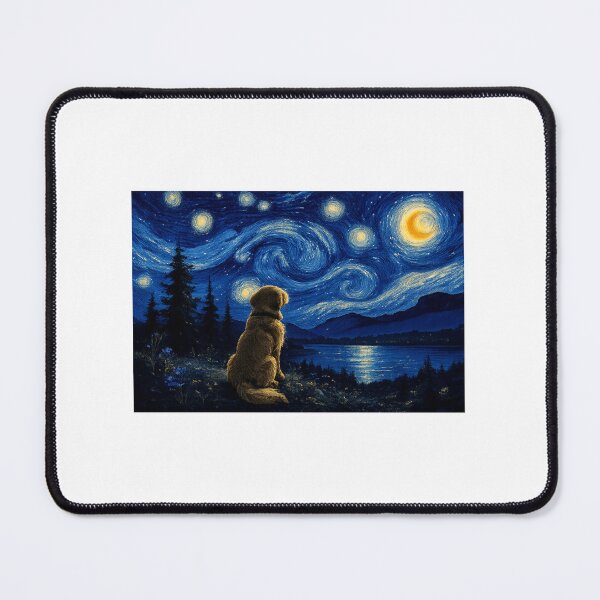 Item preview, Starry Night with Dog designed and sold by LewpyG.