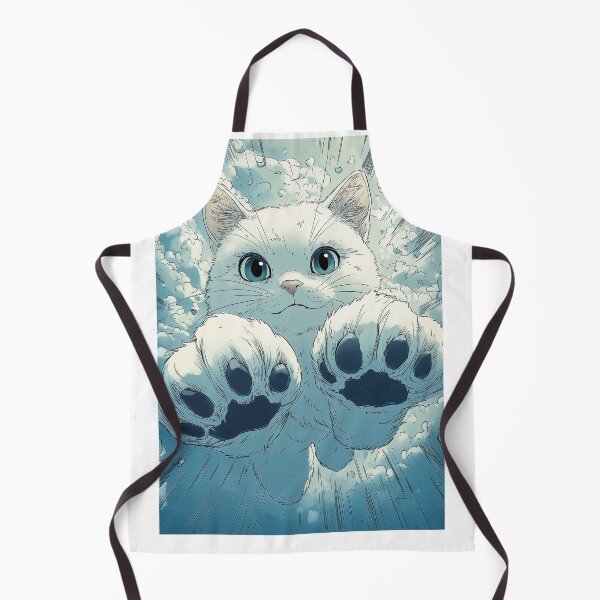 Item preview, Cute White Cat with Blue Eyes designed and sold by PetsArt.