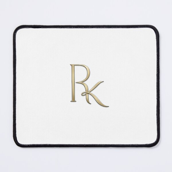 Item preview, Minimalist gold RK initials artwork designed and sold by RK WORKS.