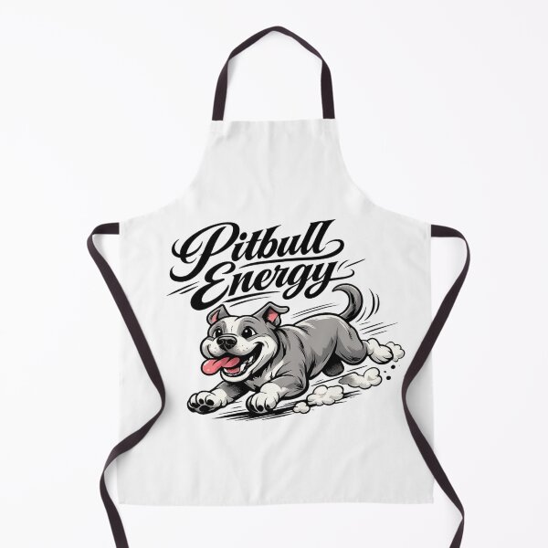 Item preview, Pitbull Zoomies Activated - Cute Cartoon Running Grey Puppy Art designed and sold by My Pitbull Place.