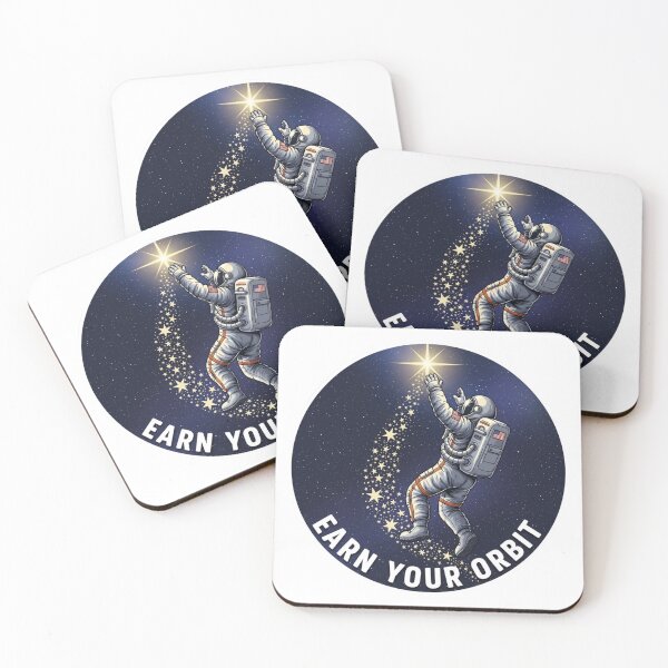 Item preview, Earn Your Orbit Astronaut Motivation Design | Space Growth Mindset Illustration designed and sold by Altair_.