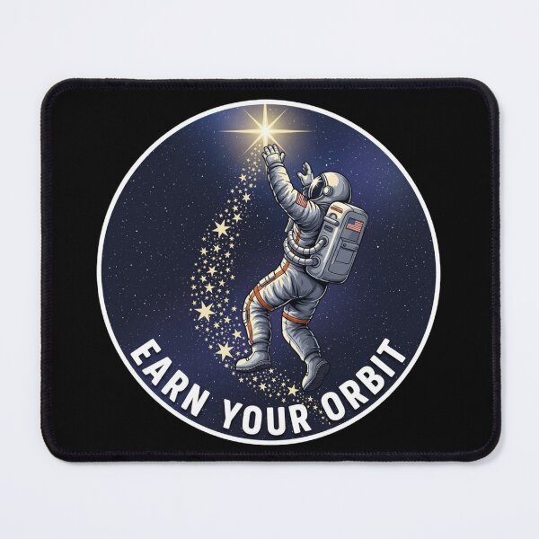 Item preview, Earn Your Orbit Astronaut Motivation Design | Space Growth Mindset Illustration designed and sold by Altair_.