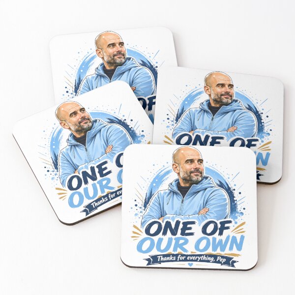 Item preview, Pep Guardiola One Of Our Own Football Manager Tribute Design designed and sold by UrbanKangaroo.