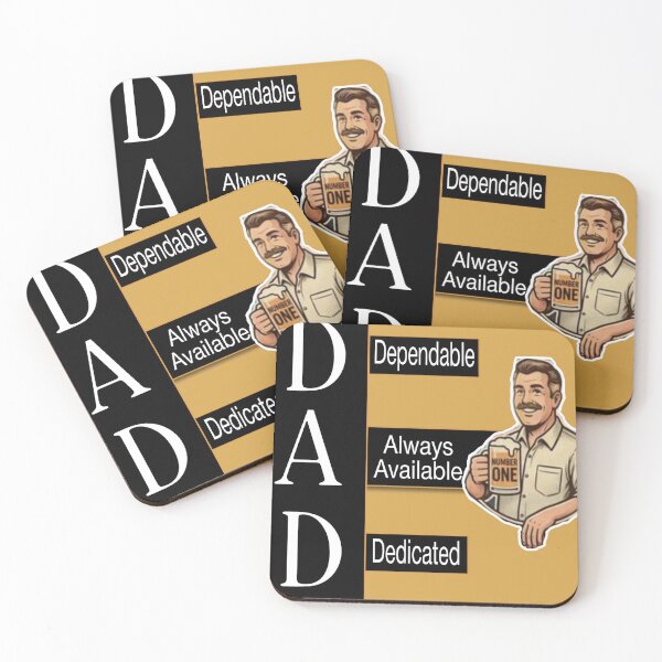 Item preview, Retro Style Dad Acronym & Beer Mug- DAD Design designed and sold by RamjoVerse.