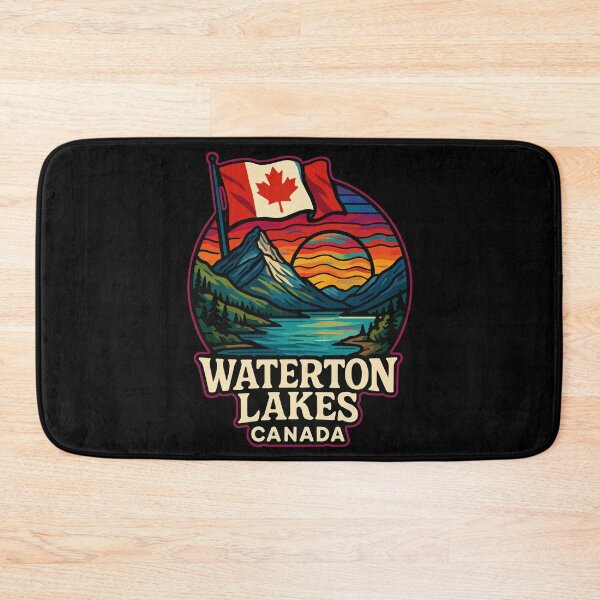 Item preview, Waterton Lakes National Park Canada Trippy Art Travel designed and sold by TomFrontierArt.