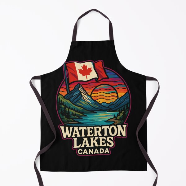 Item preview, Waterton Lakes National Park Canada Trippy Art Travel designed and sold by TomFrontierArt.