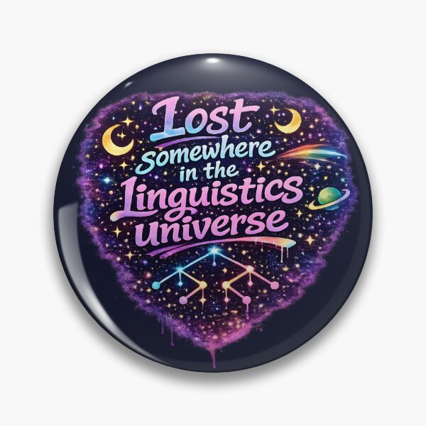 Item preview, Lost Somewhere in the Linguistics Universe Cosmic Syntax Design designed and sold by Nerd Romance Café.