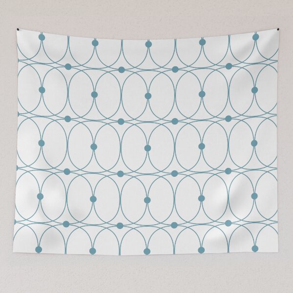 Item preview, Crystal blue & white abstract pattern designed and sold by Mint + Midnight.