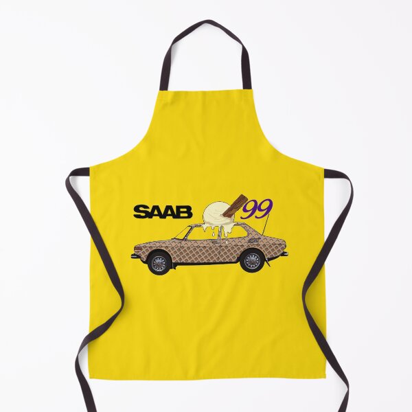 Item preview, Swedish car saab 99 ice cream cone pun designed and sold by Theoldgirl900.