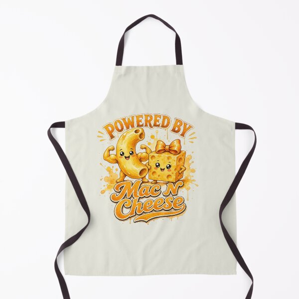 Item preview, Powered By Mac N Cheese Watercolor Shirt Design | Cute Kawaii Comfort Food Illustration designed and sold by Verycutethings.