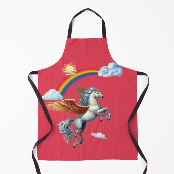 Artikelvorschau, Fliegendes Pferd mit Regenbogen entworfen und verkauft von Shree Dharani Trendz.