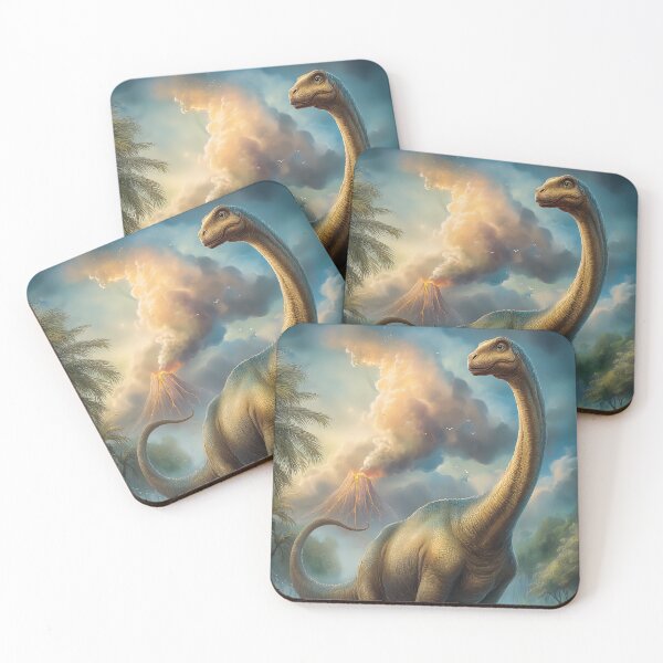 Item preview, Dinosaur near a Volcano designed and sold by PetsArt.