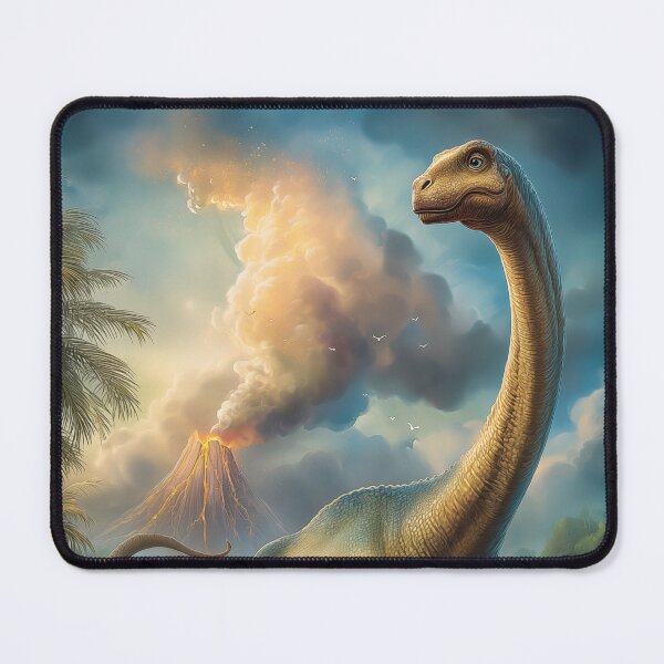 Item preview, Dinosaur near a Volcano designed and sold by PetsArt.