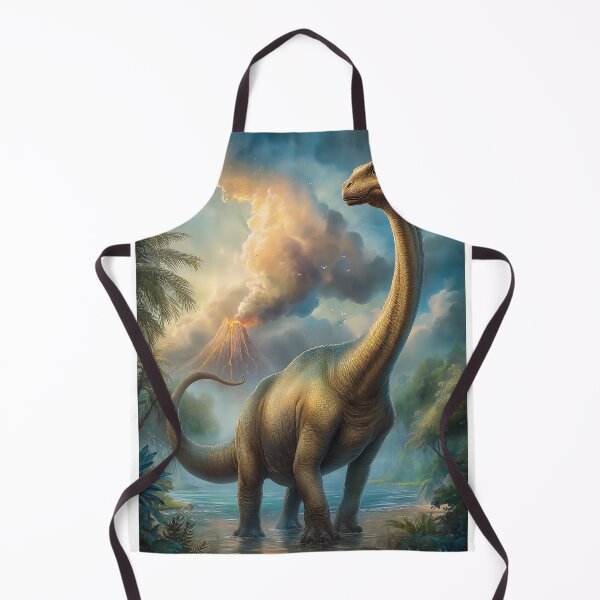 Item preview, Dinosaur near a Volcano designed and sold by PetsArt.