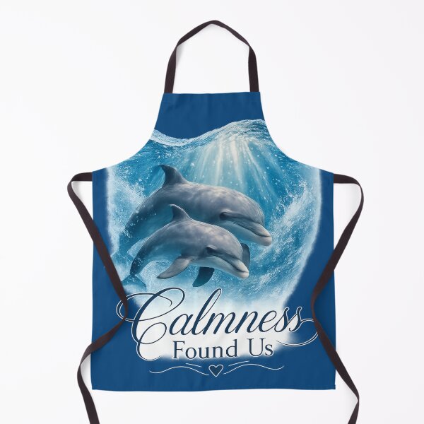 Item preview, Calmness Found Us, Romantic Dolphin Ocean Aesthetic Design designed and sold by JagrDesigns.