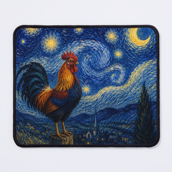Item preview, Starry Night with Rooster designed and sold by LewpyG.