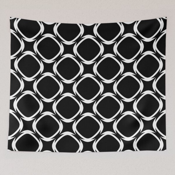 Item preview, Black & white mosaic pattern designed and sold by Mint + Midnight.
