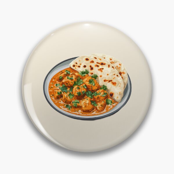 Item preview, Butter Chicken with Naan Bread designed and sold by sakurashorty.