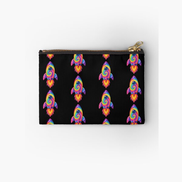 Item preview, Rainbow Tie-Dye Rocket Ship designed and sold by jgvisualarts.