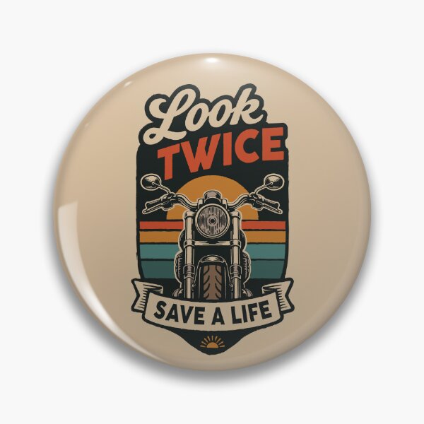 Item preview, Look Twice, Save a Life - Retro designed and sold by MaddiLoppnow.
