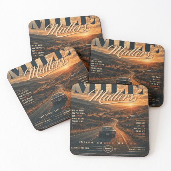 Item preview, EVERY MILE MATTERS – Vintage Countryside Road Motivational Poster designed and sold by Watchyyy.