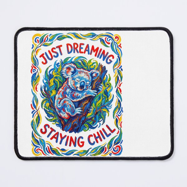 Item preview, Just Dreaming Staying Chill Colorful Koala designed and sold by TeeARTHY.