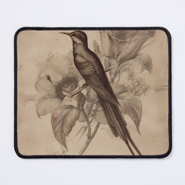 Item preview, Beija-Flor-Tesoura — Gravura Botânica Vintage | Atlantic Forest designed and sold by AtlanticForest.