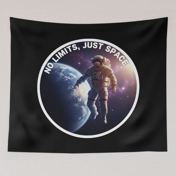 Item preview, No Limits, Just Space – Astronaut Freedom Design | Break Boundaries Cosmic Art designed and sold by Altair_.