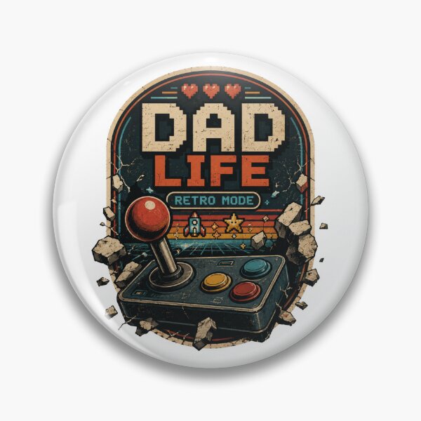 Item preview, Dad Life, Retro mode designed and sold by RisingWolfStudio.