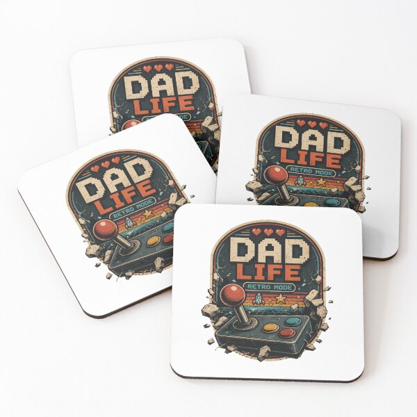 Item preview, Dad Life, Retro mode designed and sold by RisingWolfStudio.