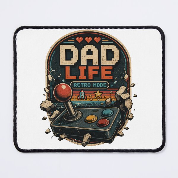 Item preview, Dad Life, Retro mode designed and sold by RisingWolfStudio.
